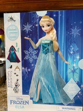 Disney Frozen Elsa Doll in Blue and Blonde